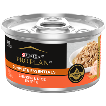 Purina Pro Plan Complete Essentials Adult Chicken & Rice Entr&eacute;e in Gravy Cat Food