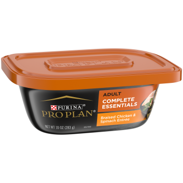 Purina Pro Plan Savory Meals Adult Braised Chicken Entrée with Real Spinach Dog Food