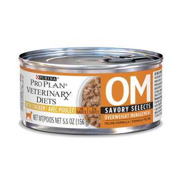 Purina Pro Plan Veterinary Diets OM Overweight Management Savory Selects Feline Chicken Recipe in Sauce (Canned)