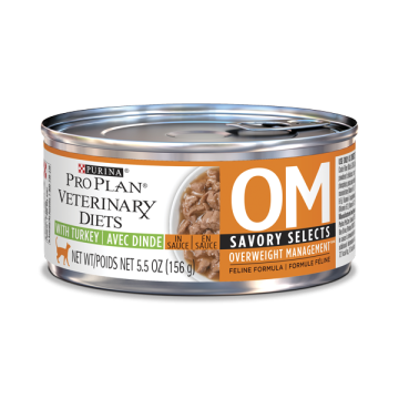 Purina Pro Plan Veterinary Diets OM Overweight Management Savory Selects In Sauce Feline Formula with Turkey (Canned)