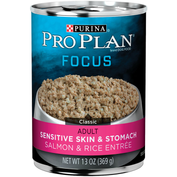 Purina Pro Plan Focus Adult Sensitive Skin & Stomach Salmon & Rice Entrée Dog Food