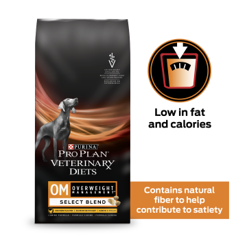 Purina Pro Plan Veterinary Diets OM Overweight Management Select Blend Canine Formula Chicken Flavor