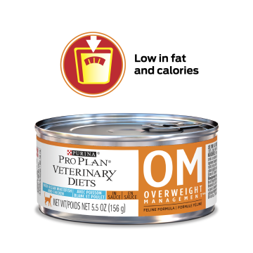 Purina Pro Plan Veterinary Diets OM Overweight Management Feline Formula with Ocean Whitefish and Chicken (Canned)