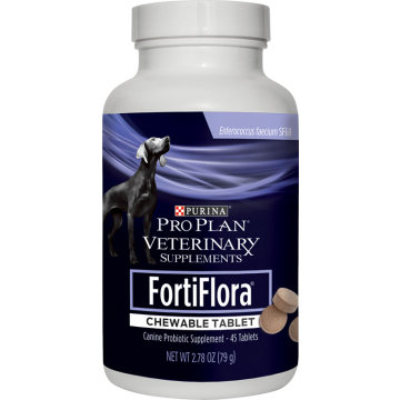 Purina Pro Plan Veterinary Supplements FortiFlora Chewable Tablets Canine Probiotic Supplement