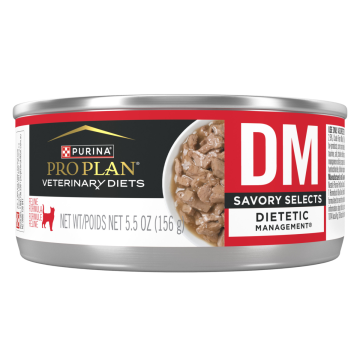 Purina Pro Plan Veterinary Diets DM Dietetic Management Savory Selects Feline Formula (Canned)