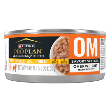 Purina Pro Plan Veterinary Diets OM Overweight Management Savory Selects Feline Chicken Recipe in Sauce (Canned)
