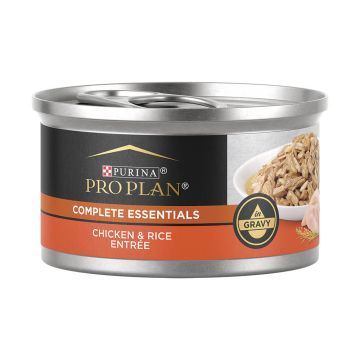 Purina Pro Plan Complete Essentials Adult Chicken & Rice Entr&eacute;e in Gravy Cat Food