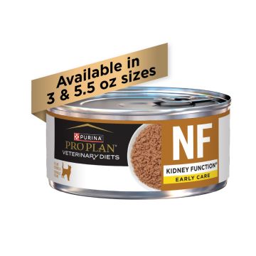Pro Plan Veterinary Diets NF Kidney Function Early Care wet cat food.