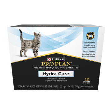 Pro Plan Veterinary Supplements Hydra Care Feline Hydration Supplement.