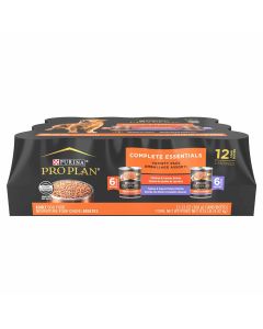Pro Plan Complete Essentials Grain Free Variety Pack Wet Dog Food 12 Count