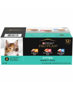 Pro Plan High Protein Wet Kitten Food Variety Pack 24 Count