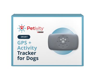 A package containing the Petivity Smart GPS and Activity Tracker for Dogs.