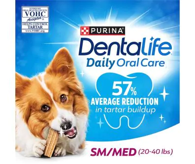 DentaLife Daily Oral Care Small/Medium (20-40 lbs). 57% average reduction in tartar buildup.