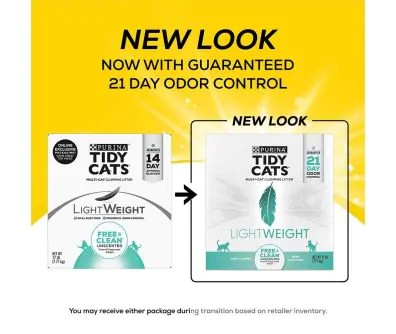 NEW LOOK now with guaranteed 21 day odor control