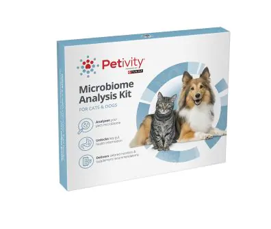 Side view of the Petivity Microbiome Analysis Kit
