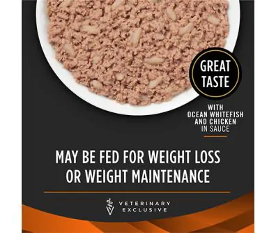 Purina Pro Plan Veterinary Diets OM Overweight Management Feline Formula with Ocean Whitefish and Chicken (Canned)
