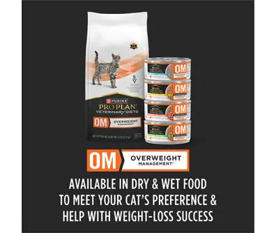 Purina Pro Plan Veterinary Diets OM Overweight Management Feline Formula with Ocean Whitefish and Chicken (Canned)