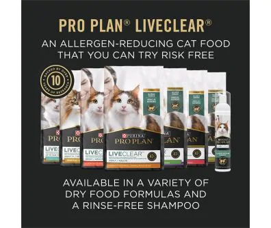 Pro Plan LiveClear Allergen Reducing Cat Food | Pro Plan Vet Direct