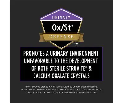 Pro Plan Veterinary Diets DH Dental Health Dry Dog Food promotes a urinary environment unfavorable to the development of crystals and stones.