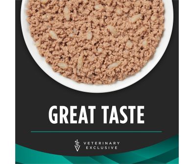 Pro Plan Veterinary Diets EN Gastroenteric wet cat food has a great taste.