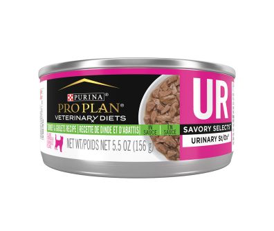 Pro Plan Veterinary Diets UR Savory Selects Urinary St/Ox Turkey and Giblets Recipe Wet Cat Food.