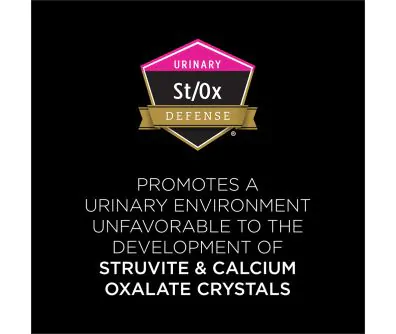Pro Plan Veterinary Diets UR Urinary St/Ox Wet Cat Food promotes a urinary environment unfavorable to the development of crystals and stones.