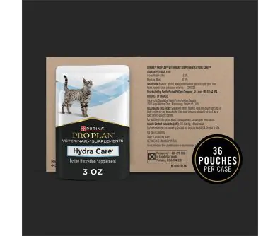 Pro Plan Veterinary Supplements Hydra Care Feline Hydration Supplement.