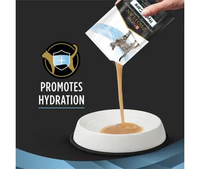 Pro Plan Veterinary Supplements Hydra Care Feline Hydration Supplement promotes hydration.