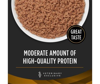 Pro Plan Veterinary Diets NF Kidney Function wet cat food contains high quality protein and a great taste.
