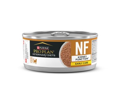 A can of Pro Plan Veterinary Diets NF Kidney Function Early Care wet cat food.