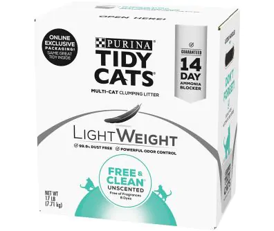 Tidy Cats LightWeight Clumping Free & Clean Cat Litter for Multiple Cats old packaging