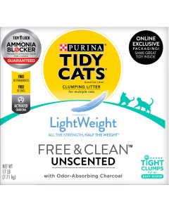 Tidy Cats LightWeight Clumping Cat Litter Free & Clean for Multiple Cats