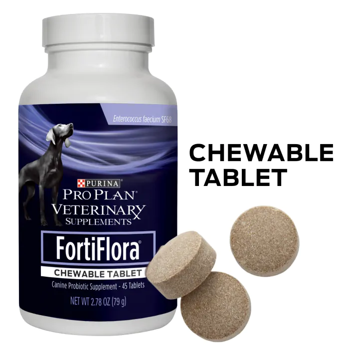 FortiFlora Canine Tablet Dog Probiotic Supplement Pro Plan Vet