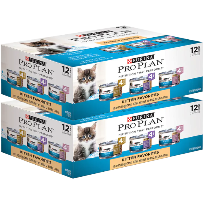 Purina Pro Plan Focus Kitten Favorites Variety Pack Cat Food